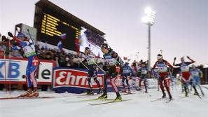 Manj kot minuta je ločila prvih sedem. Slovenci so osvojili osmo mesto. (Foto: R