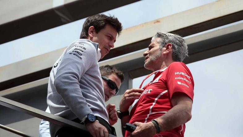 toto wolff maurizio arrivabene