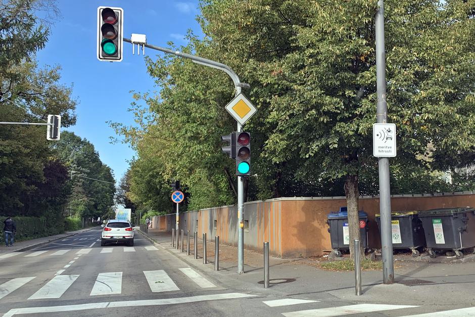 Meritve hitrosti Cesta v Mestni log | Avtor: Andrej Leban