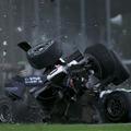 VN Avstralije dirka 2010 nesreča Kamui Kobajaši Sauber